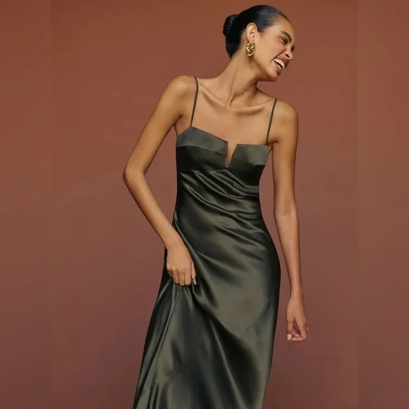 Reformation Brie Silk Dress - Picture 4 of 10